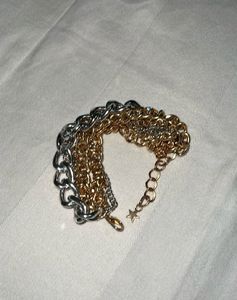h&amp;m mixed metal Chain Link Bracelet Set