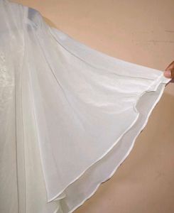 Sheer White Flowy Sleeve Top
