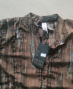 Brown Patterned Shirt
