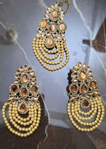 Pearl & Stone Indian Jewelry Set