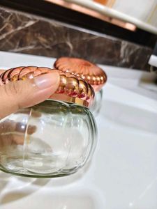 Glass Jars with Rose Gold Lids