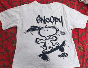 Snoopy Skater Graphic T-Shirt