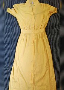 Women's Yellow Midi Dress ( for prom)