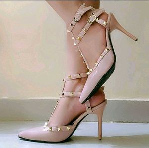 Studded Heeled Sandals