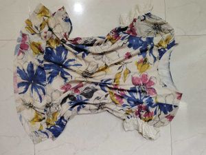 Soft Floral print, oversized top