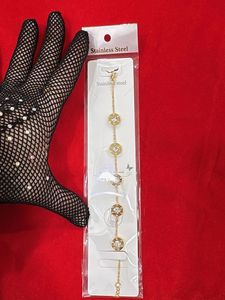 Gold Tone Crystal Bracelet