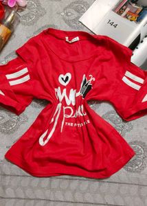 Red Graphic Print T-Shirt