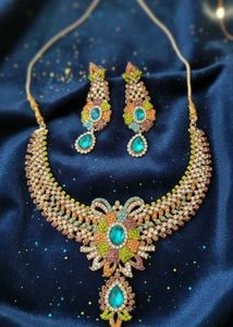 Elegant Stone Studded Jewelry Set