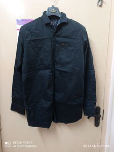 Men's Dark Black Long Sleeve Shirt