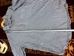 Classic Blue Striped Button-Down Shirt