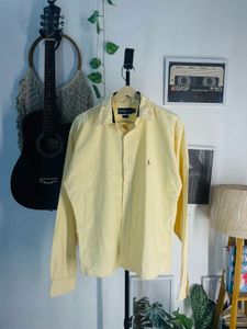 Ralph Lauren Men's Yellow Long Sleeve Shirt