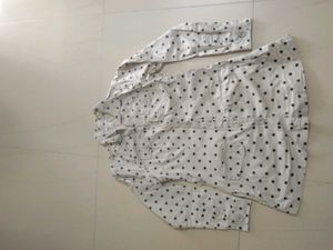 Yessica Polka Dot Button-Up Shirt