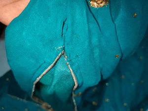 Teal Embroidered Kurta Set with Sharara