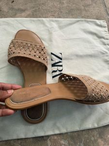 Zara Embellished Flats | Size 38