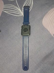 Blue Smartwatch with charger