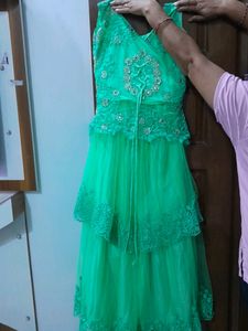 Green Lehnga/ Gown