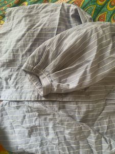 Striped Button-Up Shirt