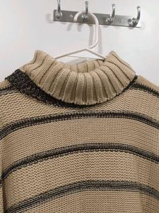 Striped Turtleneck Sweater
