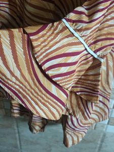 Patterned Brown Tunic Top bust 46,length 30 inch