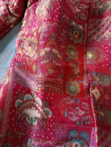 Patchwork Print Indo western Set