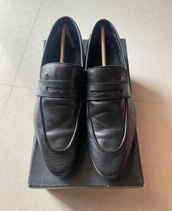Classic Black Leather Loafers