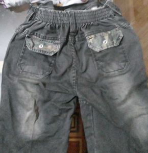 Gray Cargo Jeans