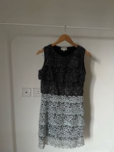 Vintage Metallic Tiered Mini DRESS