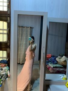 (SALE***)Pretty Peach Backless Dress🎀🦋