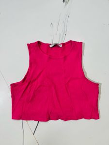 Ribbed Racerback Crop Top