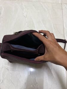 Maroon Crossbody Bag