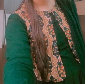 Elegant Green Ethnic Dress