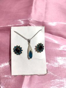 Sparkling Jewelry Set - Necklace &amp; Earrings
