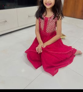 Girls Pink sharara Set