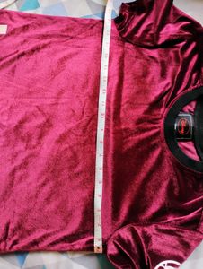 Wine Colour Party A-line Dress