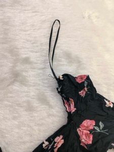 Floral Print Smocked Crop Top