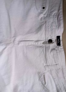 Women's White Flare Jeans
