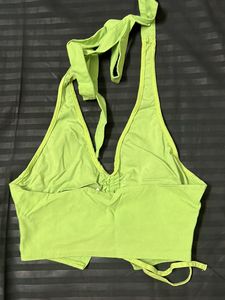 Halter Green Top
