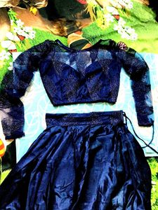 Royal Blue lehenga Blouse set