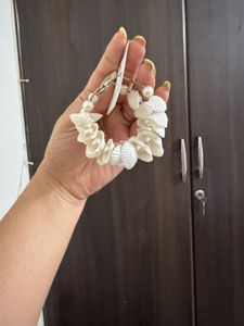 Boho Shell Hoop Earrings