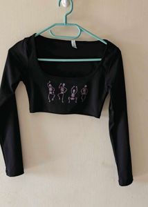 Long Sleeve Crop Top