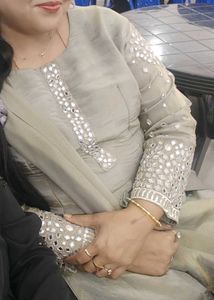 Elegant Kurta with Mirror Work 5xl