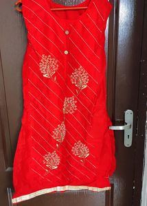 Beautiful Tomato Color Red Kurti
