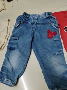 Cute Mickey Mouse Jeans