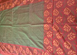 Elegant Cotton Saree with Floral Border