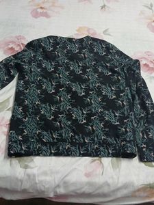 Printed Bomber Top