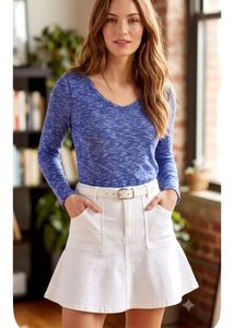 Chic Long Sleeve V-Neck Top