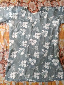Floral Print Kurta