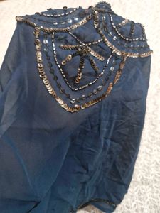 Stylish Navy Blue Embellished Top