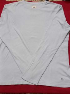 GENTLY USED Light Blue Waffle Knit Long Sleeve Tee