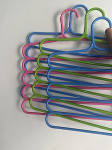 Set of 4- Colorful Plastic Hangers